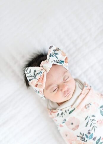 Copper Pearl Baby Bows: Stylish Headbands for Baby Girls, Premium Soft and Stretchy Baby Headbands, Perfect for Newborns, Trendy Designs - Ace in Saudi Arabia