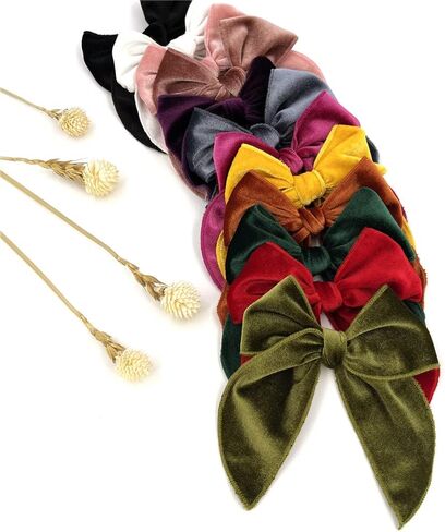 Sugarmelon Pack of 24 Large Linen Hair Clips for Girls Women - 24 PCS Hair Accessories for All Ages (Linen, One Size Fits All, Handmade, Various Occasions, Hair Clip, Hair Securing, Decorative) in Saudi Arabia