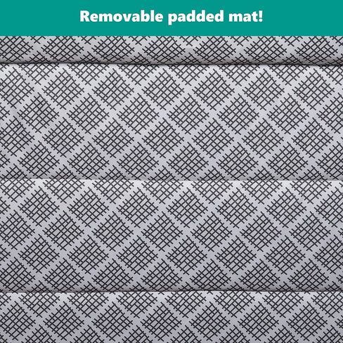 Dream On Me Zoom Portable Playard in Light Grey, Lightweight, Packable and Easy Setup Baby Playard, Breathable Mesh Sides and Soft Fabric - Comes with a Removable Padded Mat in Kuwait