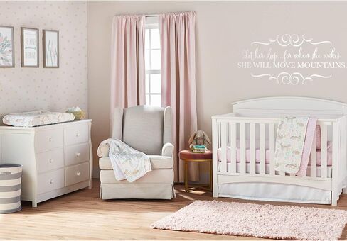 Lush Decor Baby Pixie Fox Geo Blackout Window Curtain Single Panel, Pink in Saudi Arabia