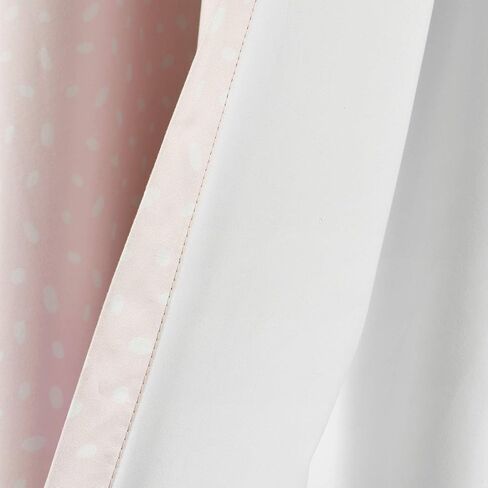 Lush Decor Baby Pixie Fox Geo Blackout Window Curtain Single Panel, Pink in Saudi Arabia