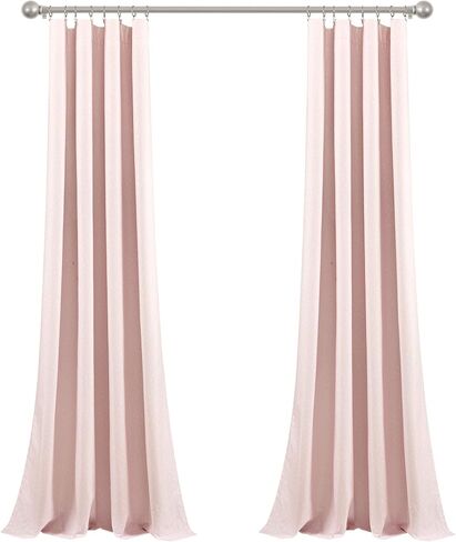 Lush Decor Baby Pixie Fox Geo Blackout Window Curtain Single Panel, Pink in Saudi Arabia