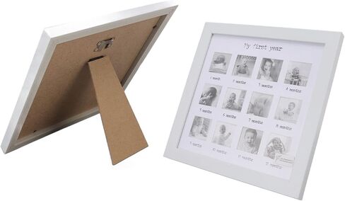TOPINCN Baby First Year Photo Frame, 12 Month Picture Frame Baby First Year Photo Frame for Baby Growth Record Baby Shower Gifts in Saudi Arabia