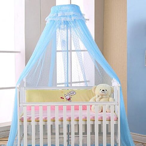 Mulaza Baby Mosquito Net Baby Toddler Bed Crib Dome Canopy Netting (Pink) in Saudi Arabia