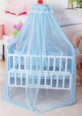Mulaza Baby Mosquito Net Baby Toddler Bed Crib Dome Canopy Netting (Pink) in Saudi Arabia