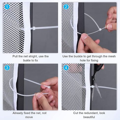 Cat Balcony Rail Net, 10x2.6Ft Anti Fall Netting PET Balcony Mesh Fence Net, Cat Safety Net Balcony Screen, Crib Stair Patios Balcony Railing Cover for Kids & Pets in Saudi Arabia
