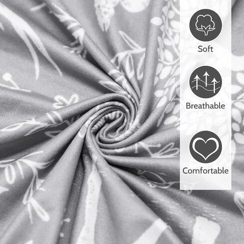 GFU Baby Crib Sheet for Boy, Super Soft Fitted Crib Sheet for Standard Crib and Toddler Mattresses, 52×28 Inch (Dinosaur&Space) in Saudi Arabia