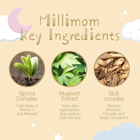 Milimom Mini Baby Wash & Lotion Travel Size, Baby Wash, Shampoo, Soap & Body Lotion | Portable & Refillable Convenient Kit | Vegan Baby Skincare for Infant & Toddler 0.5fl / 15ml Each in Saudi Arabia