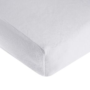 TL Care Heavenly Soft Chenille Fitted Crib Sheet 28" x 52", Warm and Cozy Neutral Chenille Sheet, Cream, for Boys and Girls, Fits Crib and Toddler Bed mattresses in Saudi Arabia