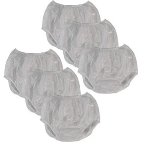 Adult Vinyl Waterproof Pull-On-Cover Incontinence Pants (This is NOT a Diaper) [3 Pack] Extra Waterproof Protection to GO ON TOP of/Together with Diapers & Briefs as Added Leak Resistance (Medium) in Kuwait