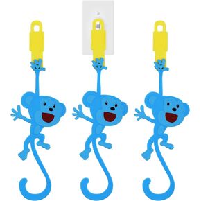 [3 Pack] Monkey Light Switch Extender for Kids with Easy Grab Tail - Toddler Light Switch Extender for Potty Training - Safe and Durable Light Switch for Toddlers - Easy to Install Light Switch Cover in Kuwait