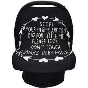 Nursing Cover for Newborn Breastfeeding Multi Use Infant Stroller Canopy Unisex Baby Car Seat Cover High Chair Cover Shopping Cart Cover for Baby Boy and Girl (Animal 1)