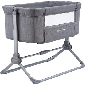 Pamo babe Bedside Bassinet for Baby Crib Quick One-Hand Folding Bedside Sleeper 4 Adjustable Heights Co-Sleeper in Kuwait