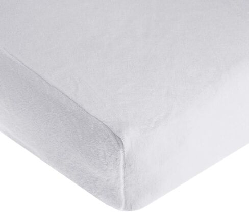 TL Care Heavenly Soft Chenille Fitted Crib Sheet 28" x 52", Warm and Cozy Neutral Chenille Sheet, Cream, for Boys and Girls, Fits Crib and Toddler Bed mattresses in Saudi Arabia