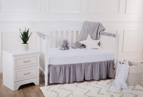 TL Care Heavenly Soft Chenille Fitted Crib Sheet 28" x 52", Warm and Cozy Neutral Chenille Sheet, Cream, for Boys and Girls, Fits Crib and Toddler Bed mattresses in Saudi Arabia