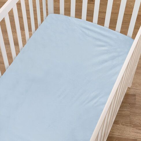 TL Care Heavenly Soft Chenille Fitted Crib Sheet 28" x 52", Warm and Cozy Neutral Chenille Sheet, Cream, for Boys and Girls, Fits Crib and Toddler Bed mattresses in Saudi Arabia