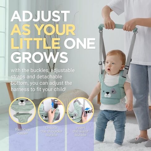 Baby Walking Harness - Handheld Kids Walker Helper - Toddler Infant Walker Harness Assistant Belt - Child Baby Walk Learning Help Support Assist Trainer Tool - for 7-24 Month Old in Saudi Arabia