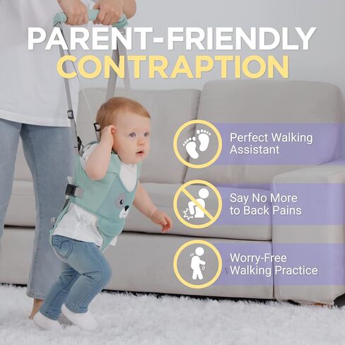 Baby Walking Harness - Handheld Kids Walker Helper - Toddler Infant Walker Harness Assistant Belt - Child Baby Walk Learning Help Support Assist Trainer Tool - for 7-24 Month Old in Saudi Arabia