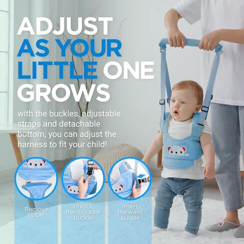 Baby Walking Harness - Handheld Kids Walker Helper - Toddler Infant Walker Harness Assistant Belt - Child Baby Walk Learning Help Support Assist Trainer Tool - for 7-24 Month Old in Kuwait