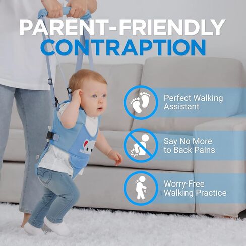 Baby Walking Harness - Handheld Kids Walker Helper - Toddler Infant Walker Harness Assistant Belt - Child Baby Walk Learning Help Support Assist Trainer Tool - for 7-24 Month Old in Kuwait