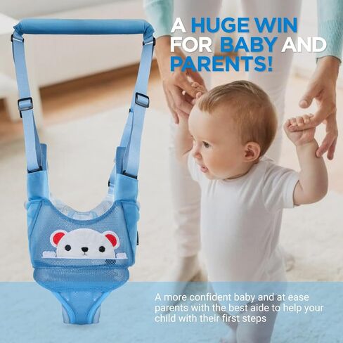 Baby Walking Harness - Handheld Kids Walker Helper - Toddler Infant Walker Harness Assistant Belt - Child Baby Walk Learning Help Support Assist Trainer Tool - for 7-24 Month Old in Kuwait