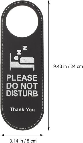do not Disturb Door Hanger Sign 2pcs Do Not Disturb Room Sign Please Make Up Room Door Hanger Leather Double Sided Door Knob Hanger Sign for Hotel Offices Room Please Make Up Room in Kuwait