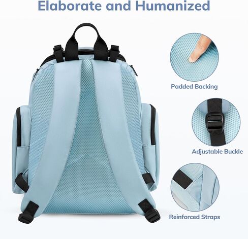 Mancro Diaper Bag Backpack, Large Multifunction Waterproof Travel Baby Changing Bag for Dad Mom with 4 Insulated Pockets and Stroller Straps, Maternity Baby Bag for Boys Girls, Grey in Saudi Arabia
