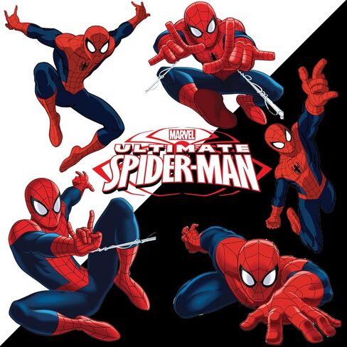Spiderman Sticker Pack for Kids Room Wall Decor | Peel and Stick Wall Decal for Ultimate Spider-man Party Decoration by Dekosh in Saudi Arabia