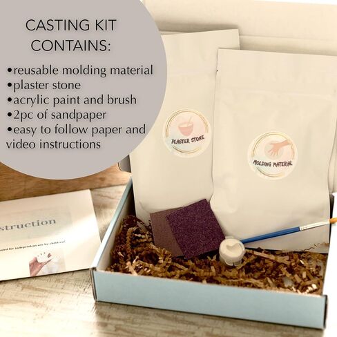 Sweet Memories Baby Hands and Feet Casting kit for Babies 0-9 Months, Makes 2-8 Casts - DIY Hand and Footprint Keepsake, Infant Imprints, New mom Baby Shower Christmas Gift in Saudi Arabia