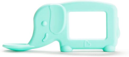 ملعقة عضاضة من السيليكون من Munchkin® The Baby Toon™، على شكل فيل ونعناع (كما تشاهد في Shark Tank) in Kuwait