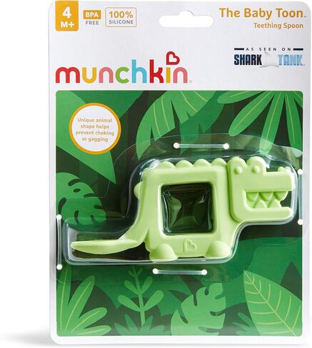 ملعقة عضاضة من السيليكون من Munchkin® The Baby Toon™، على شكل فيل ونعناع (كما تشاهد في Shark Tank) in Saudi Arabia