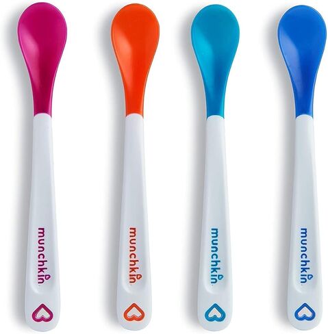 Munchkin® White Hot® Safety Baby Spoons, BPA Free, 4 Pack, Polypropylene in Saudi Arabia