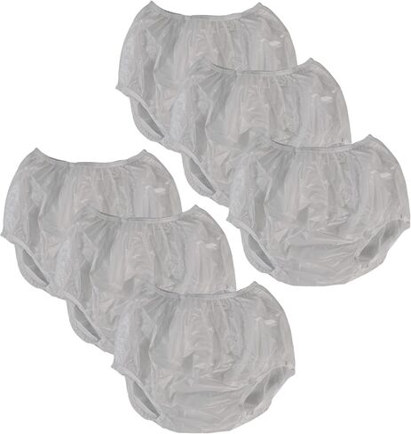 Adult Vinyl Waterproof Pull-On-Cover Incontinence Pants (This is NOT a Diaper) [3 Pack] Extra Waterproof Protection to GO ON TOP of/Together with Diapers & Briefs as Added Leak Resistance (Medium) in Kuwait