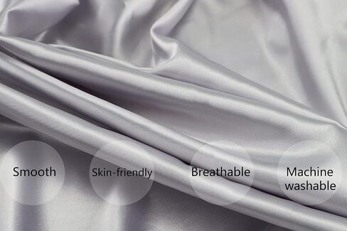 Satin Bassinet Sheet Set 2 Pack for Baby Hair and Skin Lt Grey & Lt Blue | Ultra Soft Silk Fit for Rectangle, Hourglass, Oval Bassinet Mattress Cradle or Bassinet Sheets in Saudi Arabia