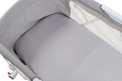 Satin Bassinet Sheet Set 2 Pack for Baby Hair and Skin Lt Grey & Lt Blue | Ultra Soft Silk Fit for Rectangle, Hourglass, Oval Bassinet Mattress Cradle or Bassinet Sheets in Saudi Arabia