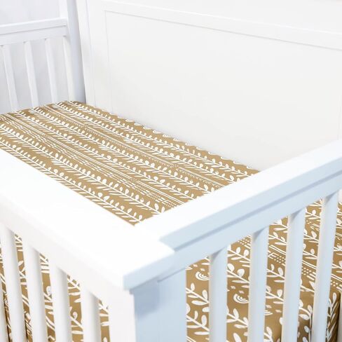 ملاءات سرير للأطفال البنات والصبية مكونة من قطعتين، ملاءات سرير من نسيج جيرسي ناعم مناسبة لمراتب السرير البيضاوية أو المستطيلة أو الساعة الرملية، زهرة بنية قديمة in Kuwait