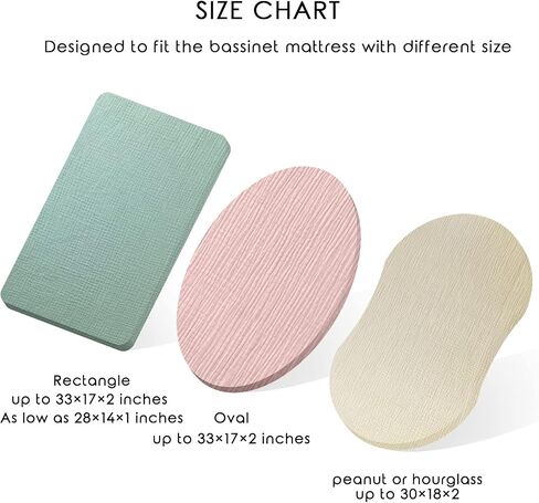 Ultra Soft Muslin Bassinet Sheet for Baby Girl and Boy,Breathable Organic Cotton Bassinet Sheets Fitted for 30’’x16’’ Standard Bassinet (Animal) in Kuwait