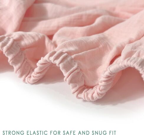 Ultra Soft Muslin Bassinet Sheet for Baby Girl and Boy,Breathable Organic Cotton Bassinet Sheets Fitted for 30’’x16’’ Standard Bassinet (Animal) in Kuwait