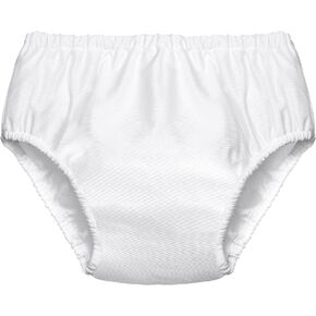Swim Diapers for Adult Reusable Diaper for Pool Washable Leak Resistant Waterproof Adult Pull on Cover Pants for Men Women, White, Medium in Saudi Arabia