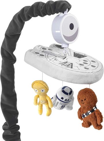 Lambs & Ivy Star Wars Signature Millennium Falcon Musical Baby Crib Mobile Toy in Saudi Arabia