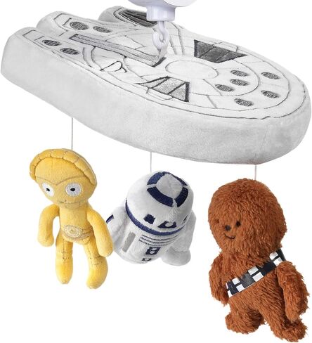 Lambs & Ivy Star Wars Signature Millennium Falcon Musical Baby Crib Mobile Toy in Saudi Arabia