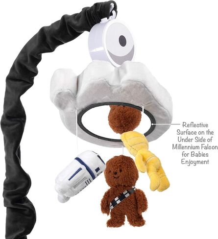 Lambs & Ivy Star Wars Signature Millennium Falcon Musical Baby Crib Mobile Toy in Saudi Arabia