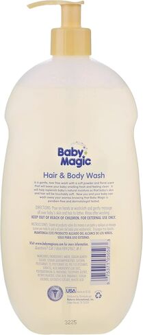 غسول الشعر والجسم من بيبي ماجيك، رائحة البودرة الناعمة، 850 جم in Kuwait