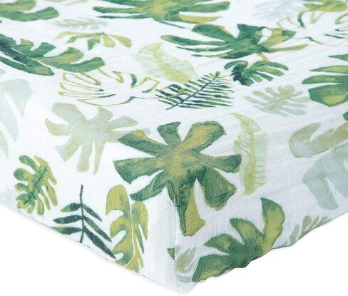 Little Unicorn Changing Pad Cover | 100% Cotton Muslin | Super Soft | Baby Diaper Changing | Machine Washable | Solid Color | 16" x 32" (Fern) in Saudi Arabia