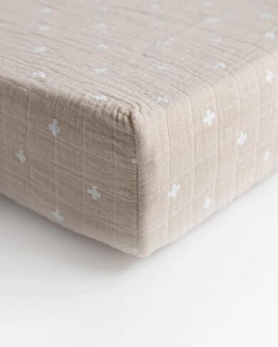 Little Unicorn Changing Pad Cover | 100% Cotton Muslin | Super Soft | Baby Diaper Changing | Machine Washable | Solid Color | 16" x 32" (Fern) in Saudi Arabia