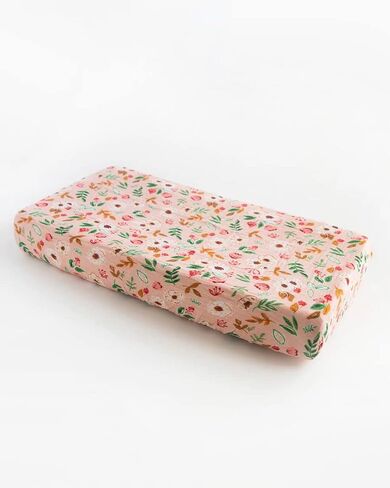 Little Unicorn Changing Pad Cover | 100% Cotton Muslin | Super Soft | Baby Diaper Changing | Machine Washable | Solid Color | 16" x 32" (Fern) in Saudi Arabia