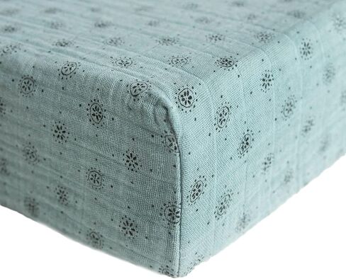 Little Unicorn Changing Pad Cover | 100% Cotton Muslin | Super Soft | Baby Diaper Changing | Machine Washable | Solid Color | 16" x 32" (Fern) in Saudi Arabia