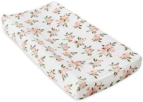 Little Unicorn Changing Pad Cover | 100% Cotton Muslin | Super Soft | Baby Diaper Changing | Machine Washable | Solid Color | 16" x 32" (Fern) in Saudi Arabia