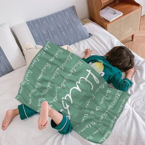Sweewind Personalized Baby Blankets for Boys Girls Custom Name Blankets Personalized Baby Gifts Personalized Kids Blankets Custom Baby Blanket with Name Monogrammed Personalized Baby Item (Names) in Saudi Arabia