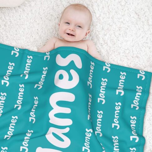 Sweewind Personalized Baby Blankets for Boys Girls Custom Name Blankets Personalized Baby Gifts Personalized Kids Blankets Custom Baby Blanket with Name Monogrammed Personalized Baby Item (Names) in Saudi Arabia